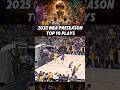 2025 NBA PRESEASON TOP 10 PLAYS #nba #basketball #fyp #top10  #highlights
