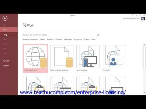 Microsoft Office Access Tutorial 2013 Databases 1.7 Employee Group Training