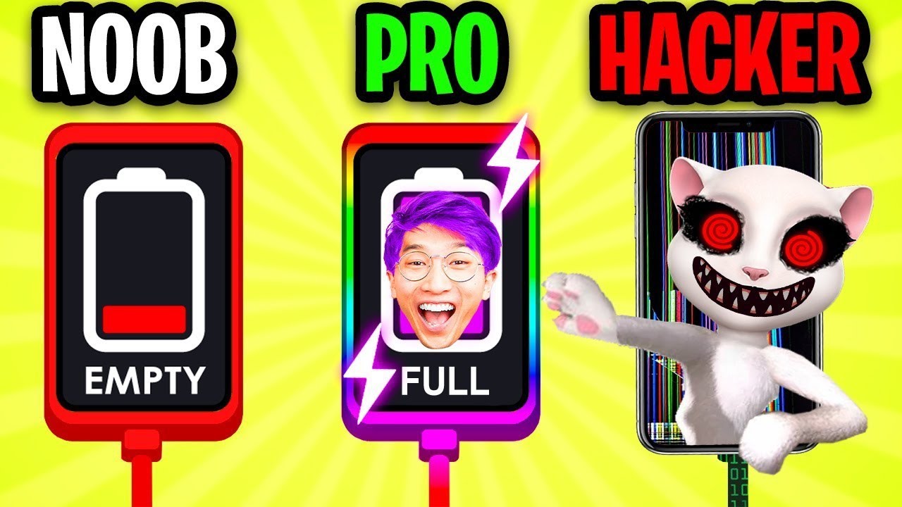 NOOB vs PRO vs HACKER - Recharge Please Hack,