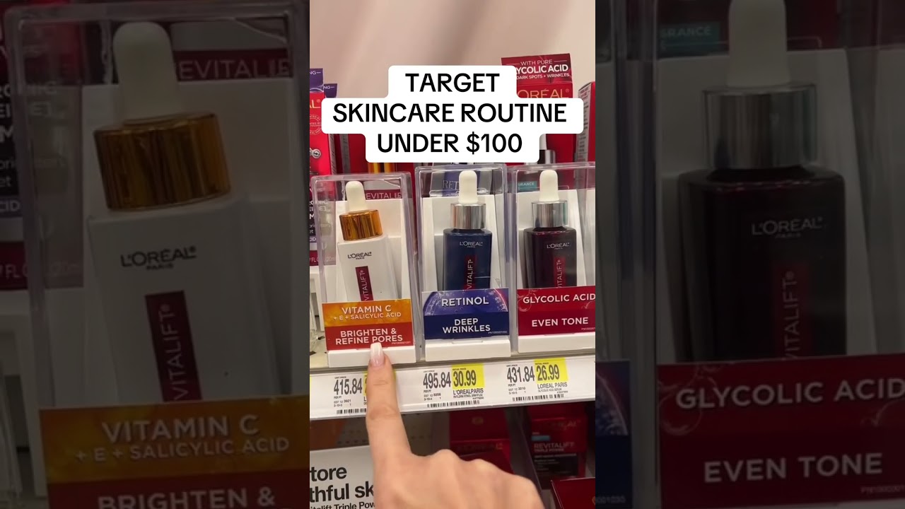 Five products affordable skincare routine from target or the drugstore