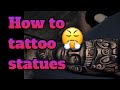 how to make your tattoo look like stone 🔸 tattoo tutorial by @Mr.Reyes_ink