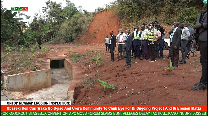 Obaseki Don Cari Waka Go Ogiso And Urora Community To See For Di Ongoing Project And Di Erosion Mata