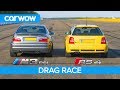 BMW M3 CSL vs Audi RS4 B5 - DRAG RACE, ROLLING RACE & Review