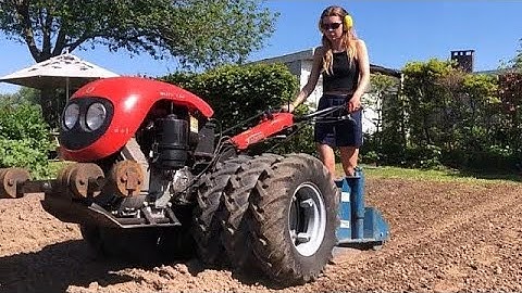Unique walk-behind tractors from different countries of the world, video selection