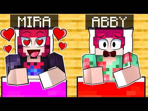 ABBY has a SLEEPOVER with MIRA in Minecraft!