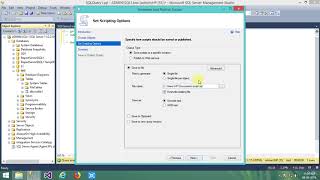 How to generate scripts from sql table  -  SQL SERVER TUTORIAL