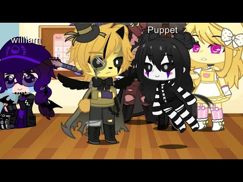 William stuck in a room with the FNaF 1 for 24 hours || My AU || Gacha club video
