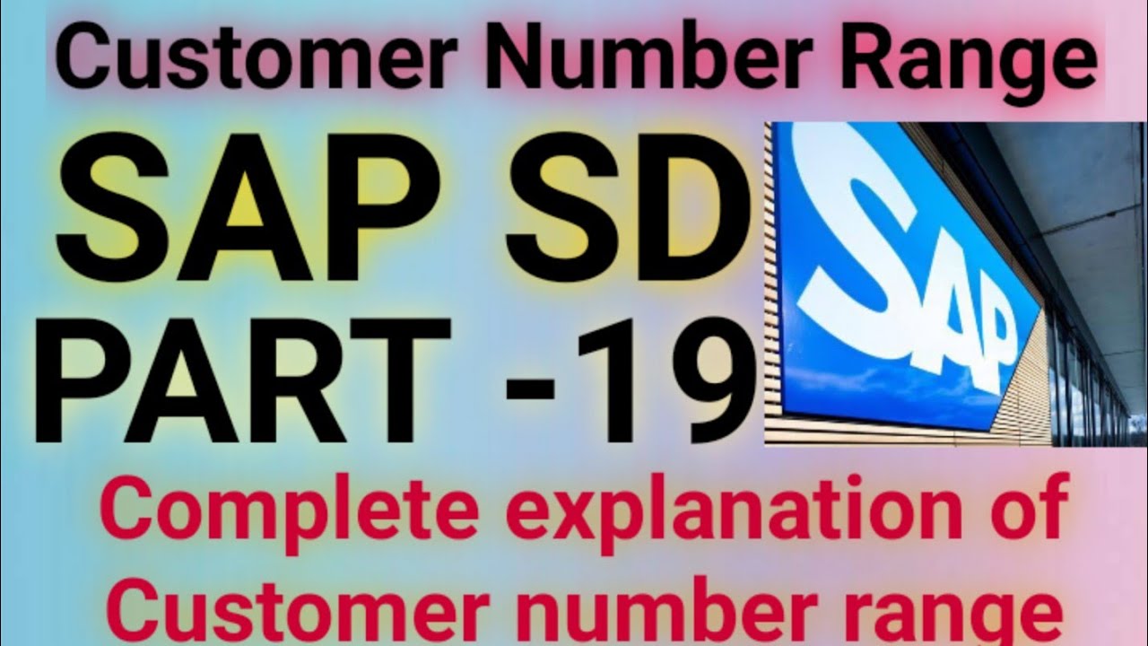 Sap Customer Number Range Transaction