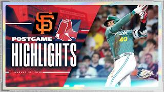 RED SOX HIGHLIGHTS: Red Sox vs. Giants - Willson Contreras Hits a 450 FT Homer