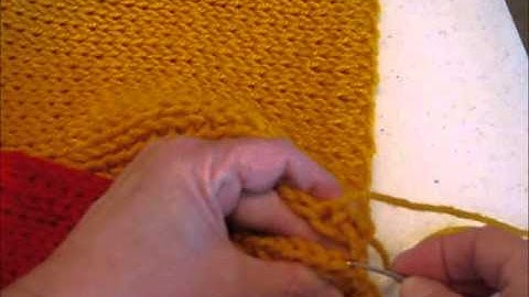 Loom Knit Sewing Double Knit Panels Together