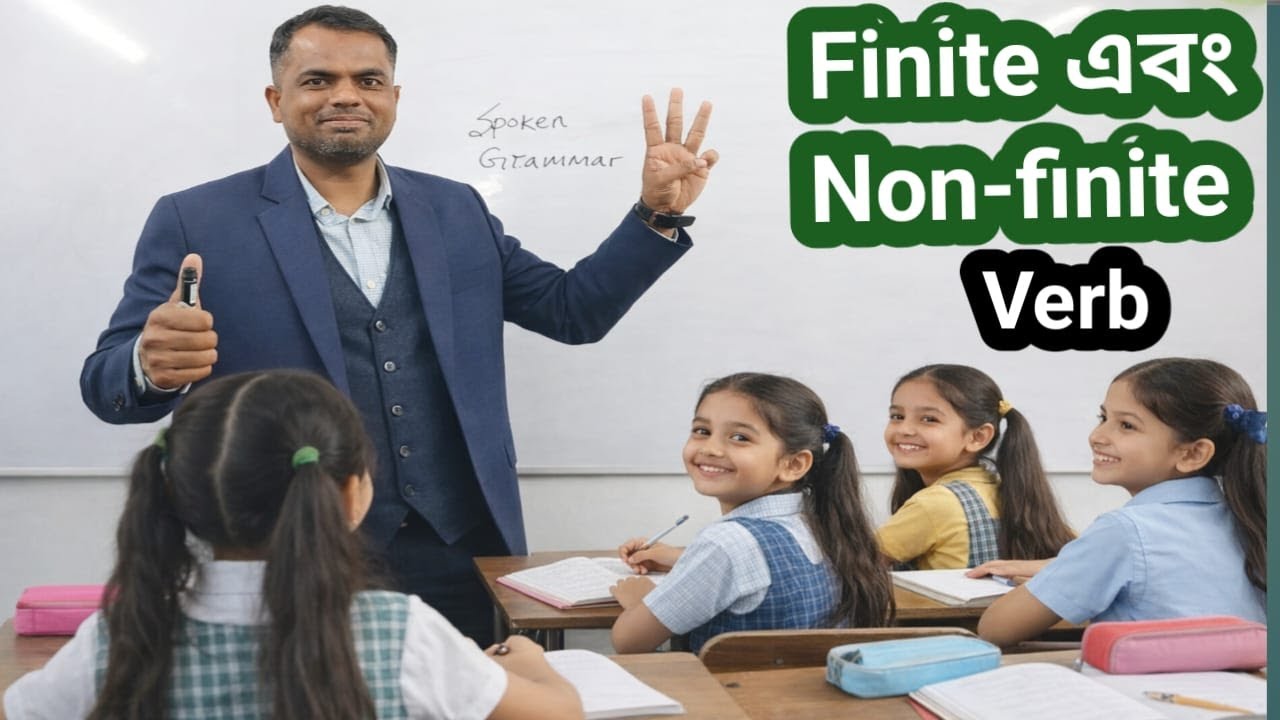 জিরো থেকে স্পোকেন শিখুন || জিরো থেকে Grammar শিখুন || Finite Verb || Non-finite Verb