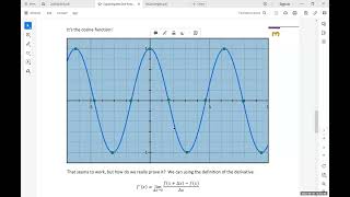 Derivative of the Sine Function: Concept and Derivation with Definition