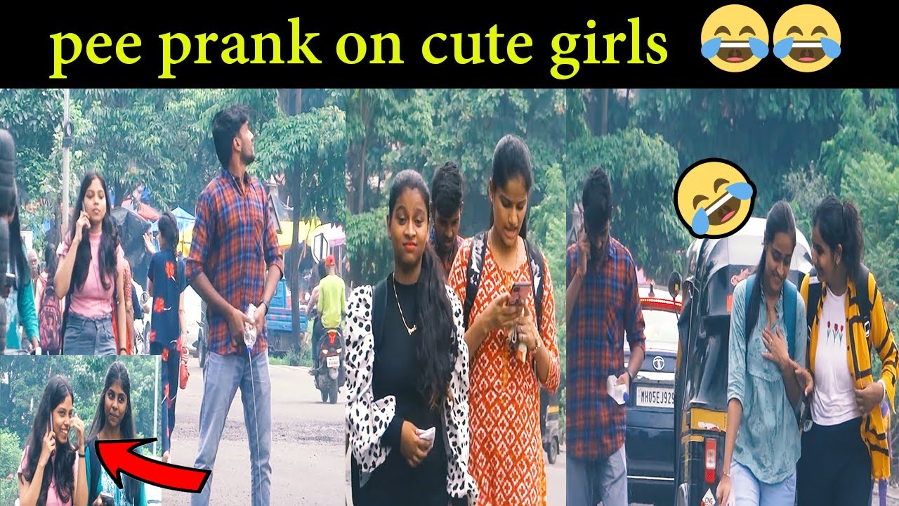 Pee Prank On Cute Girls 2022 Susu Prank In India 2022 Peeing In