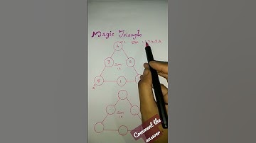 Magic Triangle puzzle #math pazzle# Number game