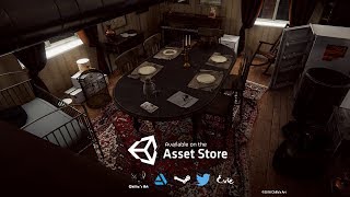 HQ Messy Dining Room PBR I Unity 5 Asset