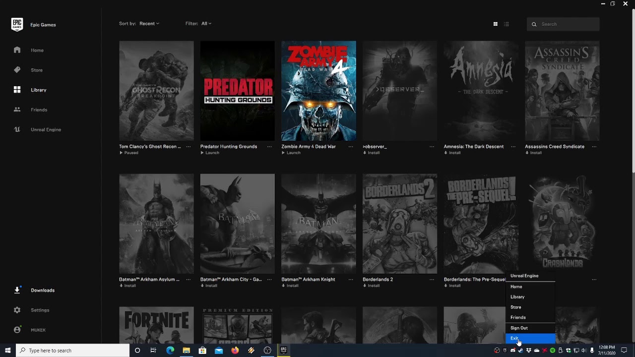Relocate Or Load Game Folder On Epic Games After Pc Reformat Or