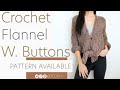 Crochet Basket Weave Top with Buttons | Pattern & Tutorial DIY