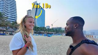 Love At First Sight?....I Met Her At Da Nang Beach During Sunset🇻🇳