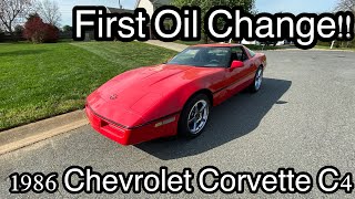 First Oil Change!! | 1986 Chevrolet Corvette C4