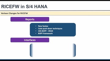 Module 10|| Part 5 - RICEFW Changesin S4 HANA - ABAP on HANA - Hana Migration - Part 5