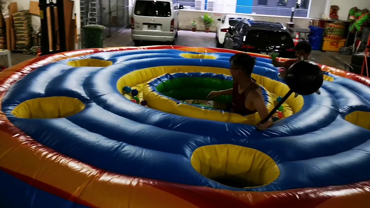 Inflatable Human Whack a Mole Game YouTube
