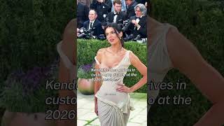 kendalljenner arrives in custom gap Studio at the 2026 #MetGala #kyliejenner #gigihadid #fypシ #viral