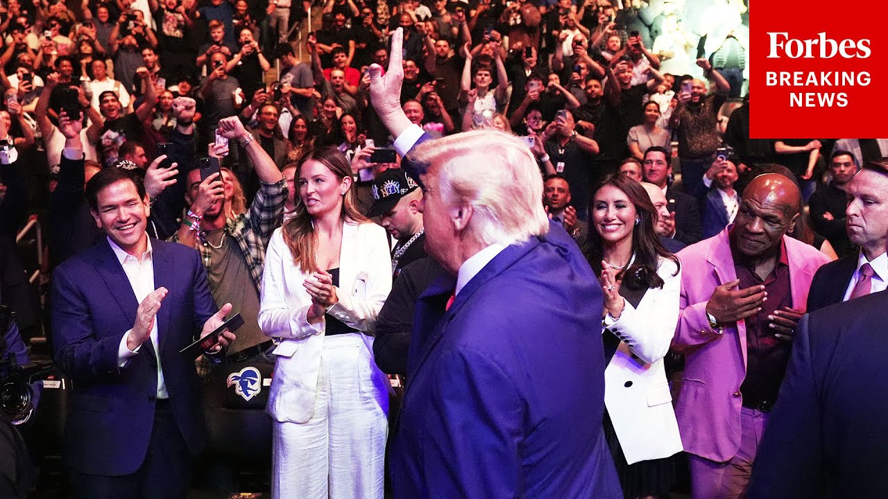 WATCH: Crowd Cheers As President Trump Arrives UFC 316 At Prudential Center In Newark, New Jersey