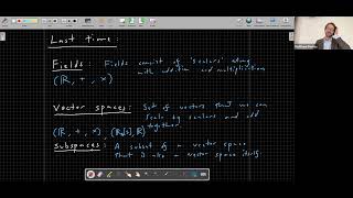 Celebrity CE 397: Control Theory (2023), Lecture 13: Linear independence, span, bases, norms, inner products Profile