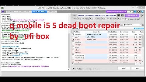 q mobile i5 5  spd cpu dead boot repair by ufi box