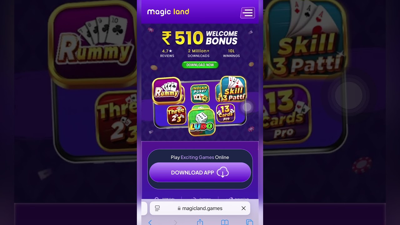 Ludo ke Dice se leke Indian Poker ke Cards tak...Sab kuch Milega ek hi app mein — Magic Land!