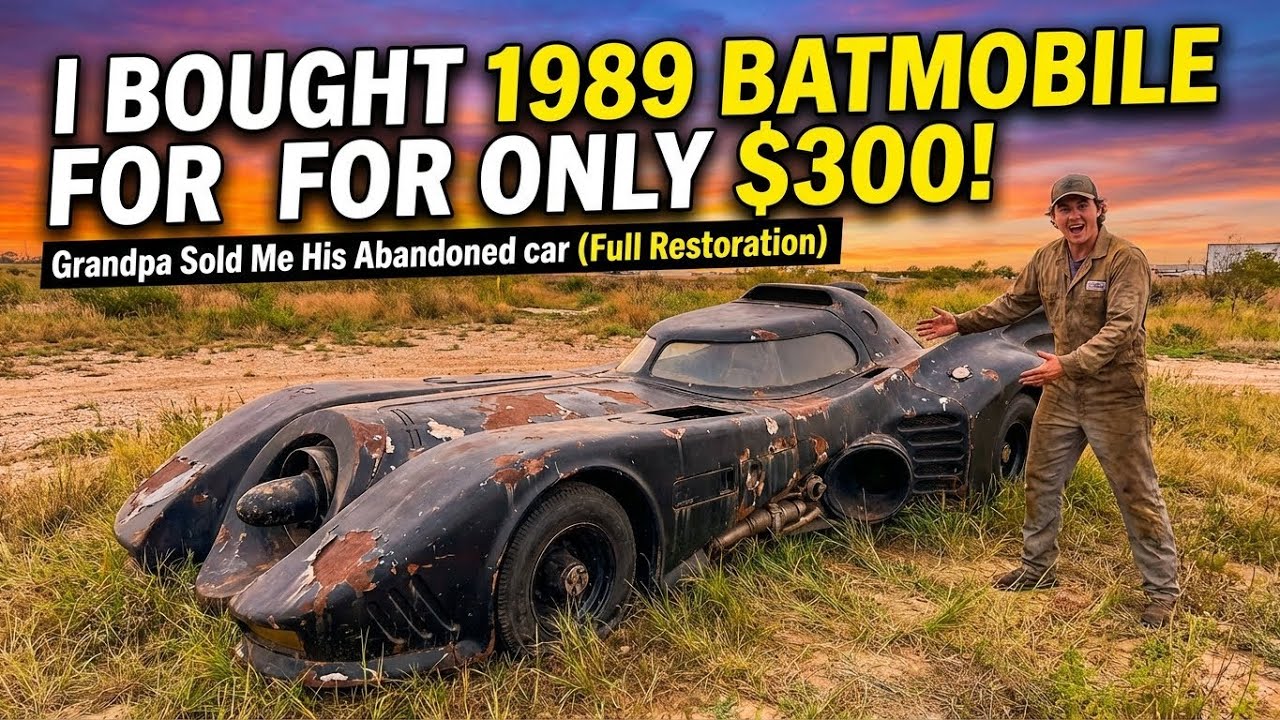 I Bought 1989 Batmobile for ONLY $300! Grandpa Sold Me His Abandoned car (Full Restoration)