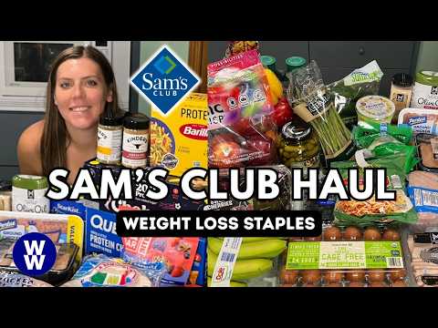 Huge Healthy Sam's Club Grocery Haul | Weightwatchers Points, Calories, Prices | Weight Loss Journey