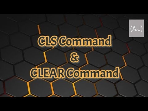 CLS Command & CLEAR Command || Programming || Lesson # 7