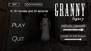 Finishing @OmGi010 's Granny Legacy on impossible mode with Grandpa in 16 minutes...