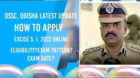 #how to apply ossc excise sub inspector2022#how to apply past excise S.I.#eligibility for excise SI