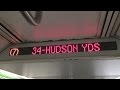 On board a Hudson Yards bound R188 7 train from Times Square-42nd Street to 34 street- Hudson Yards