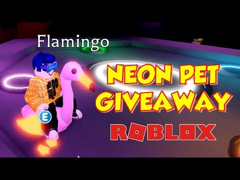 NEON FLAMINGO ADOPT Me Pet *Cheap, Best Value* *Virtual Pet