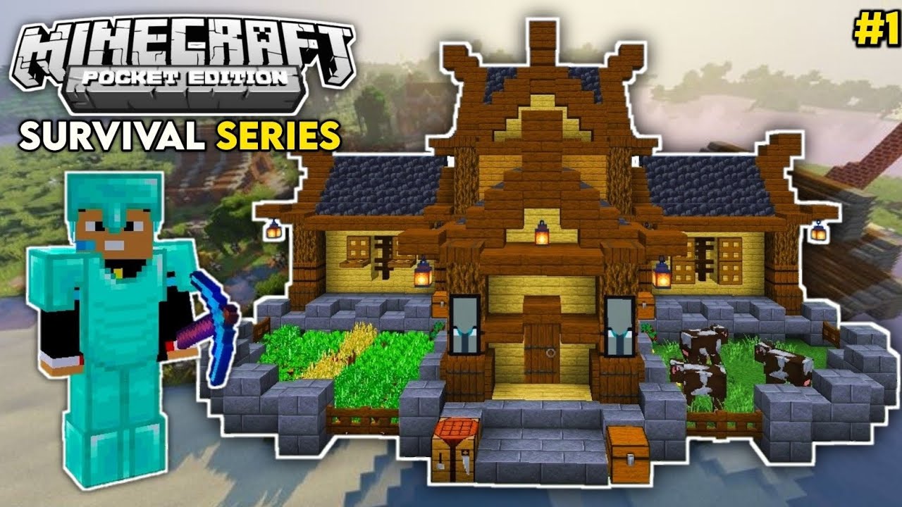 My first day of minecraft survival series gone wrong 😨# 1 ...