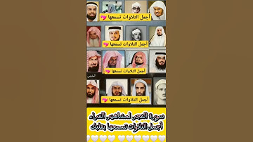 سورة الفجر بصوت القارئ(ماهر المعيقلي ،عبد الرحمن السديس ،ياسر الدوسري ،أحمد العجمي ،سعدالغامدي