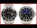 NEW 2018 Rolex Sea-Dweller 43mm vs 2018 Deepsea D-Blue, James Cameron, Black Ceramic COMPARISON