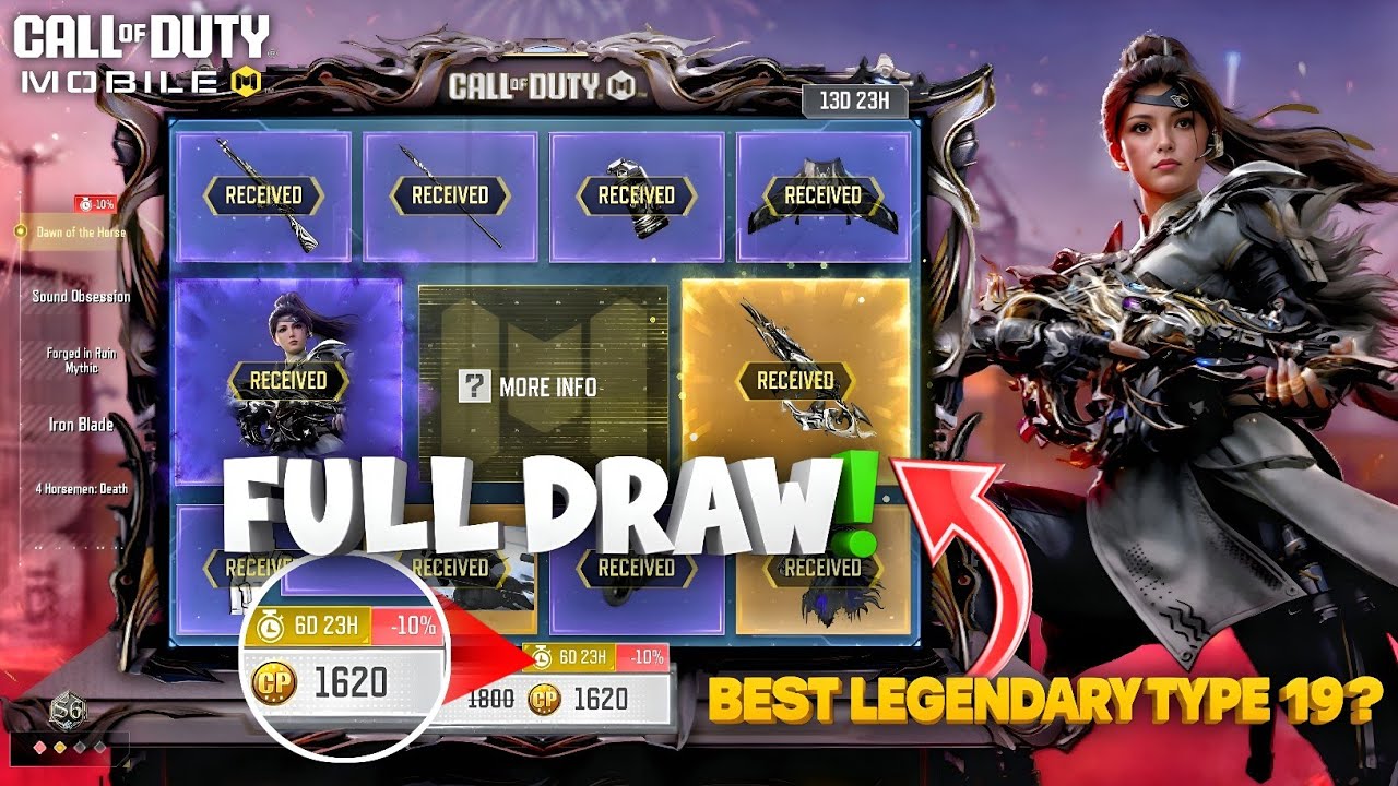 Buying *NEW* Legendary Type 19 - Ride at Dawn in CODM | DAWN OF THE HORSE DRAW Cod Mobile 