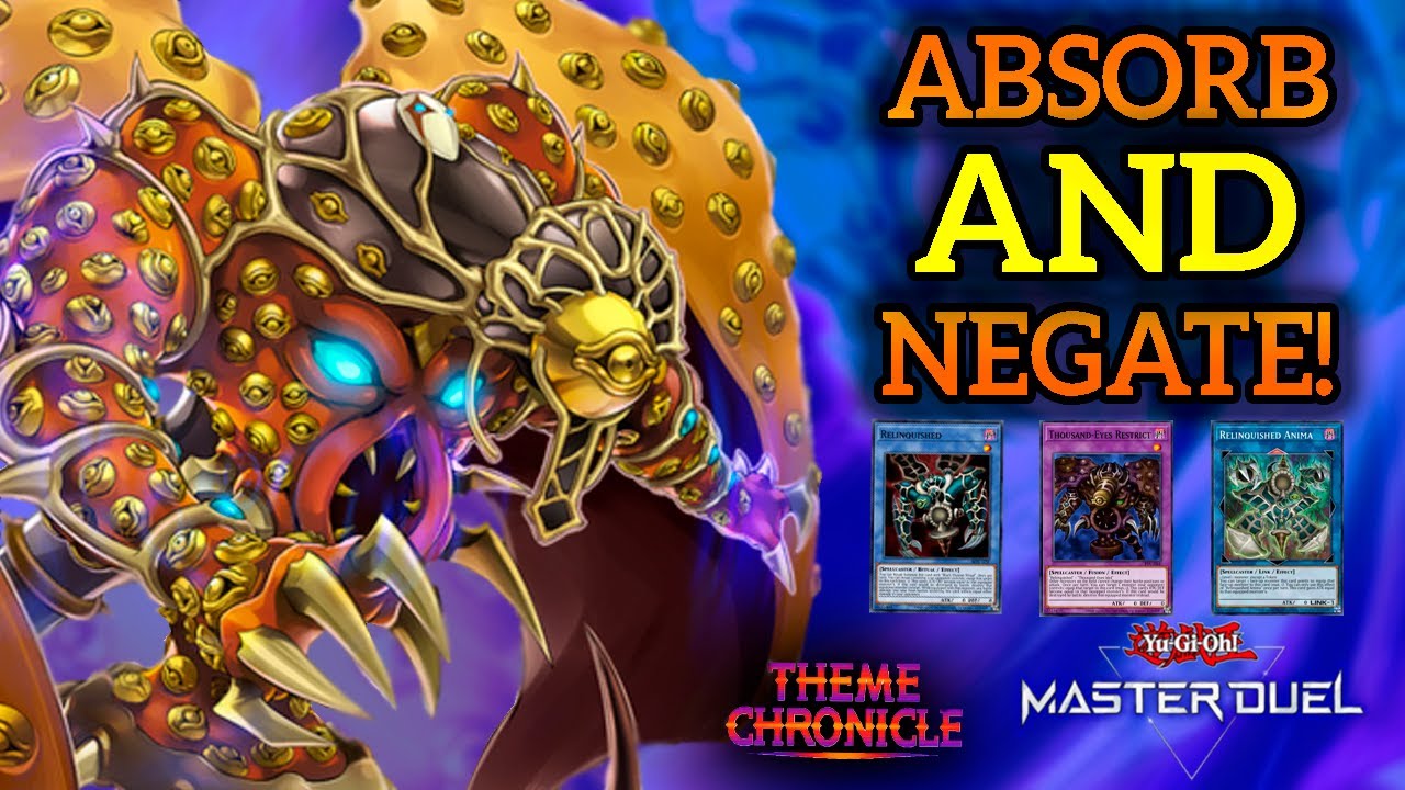 RELINQUISHED: SUCCC and NEGATE! | Theme Chronicle Event Climb Deck [MASTER DUEL]