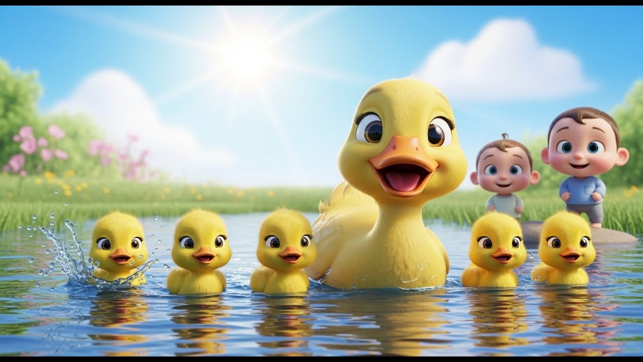 Five Little Ducks 🦆 | Fun Counting Song for Babies & Toddlers | Baby Giggles TV