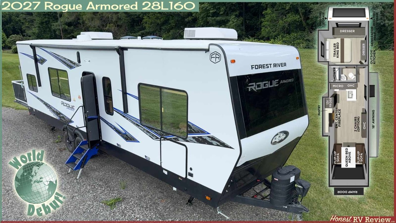 RV review: 2027 Vengeance Rogue Armored 28L160 toy hauler—big and