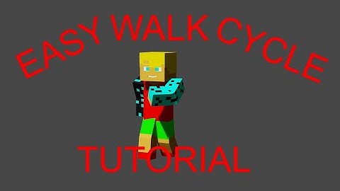 Minecraft Animating: Easy, High Quality Walk Cycle Tutorial- Blender