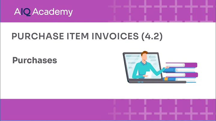 Purchase Item Invoices in AccountsIQ (4.2)