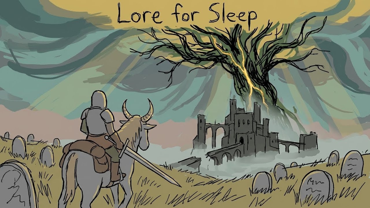 Lore for Sleep | The Elden Ring Shadow of Erdtree (no ads with ASMR FIRE CRACKLE)
