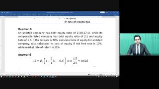 Case Study (valuation practical problems)