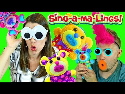 Kids Music Toys! Sing-A-Ma-Lings Challenge Funny Singing Toys & Silly Costumes by DisneyCarToys