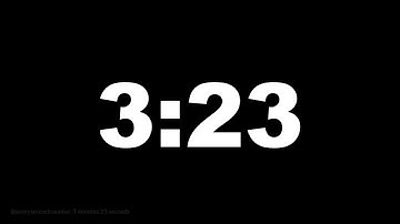 3 minutes 23 seconds [203 secs] clock timer countdown || Alarm Focus